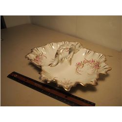 Decorative Painted Serving Tray With Handle