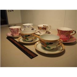 Misc Decorative Cup and Saucers Sets (6)