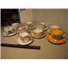 Image 1 : Lot of Misc Decorative Cups and Saucers (9)