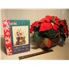 Image 1 : Christmas Decorations (2)(Snow Globe, Poinsettia Basket)