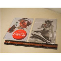 Metal Reproduction Coke Advertisements, Wrapped (2)