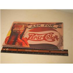 Metal Reproduction Pepsi Advertisement, Wrapped