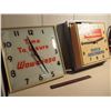 Image 1 : Working Wawanesa Metal Electric Clock With Broken Plastic Gabriel Electric Clock