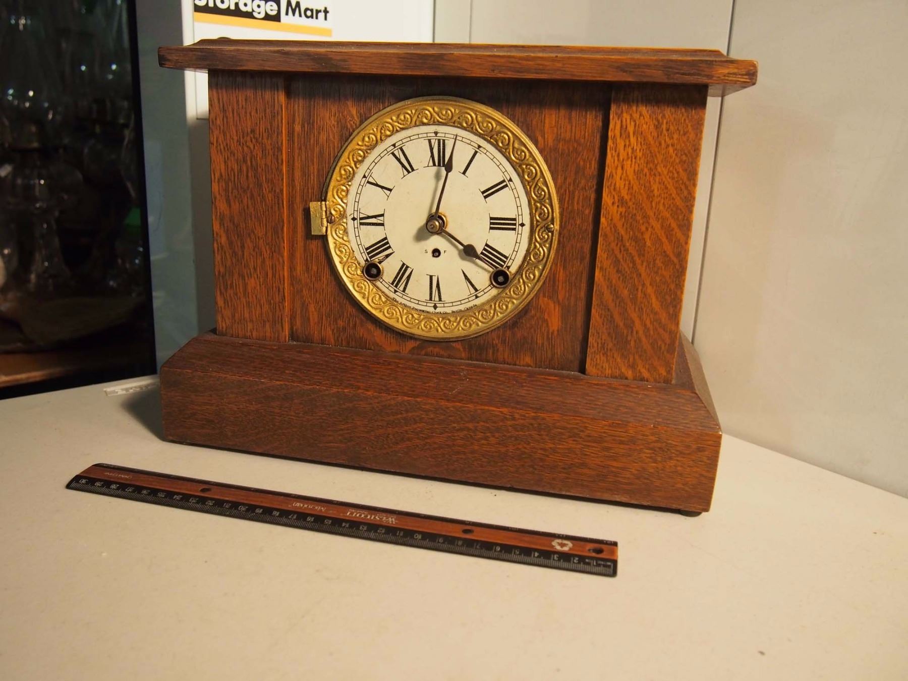 Wood "Jewel" Mantle Clock