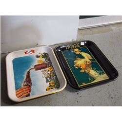 Pair Of Coke Trays