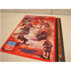 United States Fur Co. Metal Advertisement (Reproduction)
