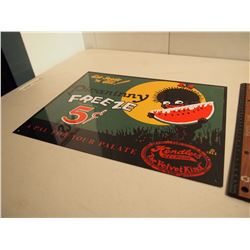 Hendler's Ice Cream Metal Advertisement (Reproduction)