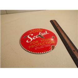 Porcelain Shell Oil Advertising Disk