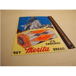 Merita Bread Metal Advertisement (Reproduction)