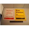 Image 2 : Pair Of Warning Signs ("Bait Station - No Tresspassing," Hunters Sign)