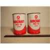 Image 1 : Texaco Aircraft HO 15 H-515 1-Litre Oil Cans (2)