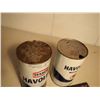 Image 4 : Texaco Havoline Motor Oil Cans (2) (1 Empty, 1 Full)