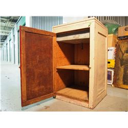 Pink Painted Wooden Cupboard (28"x18"x18")