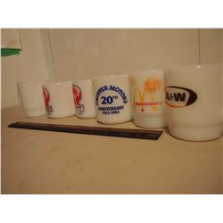 Lot Of Assorted Mugs (Fire King, McDonald's, A&W, Etc.)