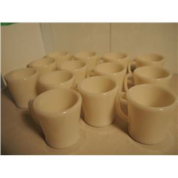 Huge Lot Of Fire King Glass Cups (13)