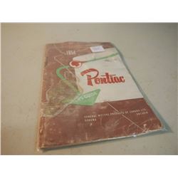 1954 Pontiac Users Guide