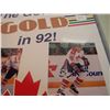 Image 5 : The Goal Is Gold in 92! Hockey Canada Schedule Poster, Eric Lindros, ‘Go Canada Go’ on reverse side