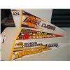 Image 2 : Lot of 3 NBA Basketball Pennants (LA Lakers, Chicago Bulls)