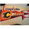 Image 3 : Lot of 3 NHL Hockey Pennants: Calgary Flames, Washington Capitals x 2