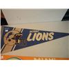 Image 2 : Lot of 2 NFL Football Pennants: Miami Dolphins, Detroit Lions