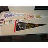 Image 1 : Lot of 4 Pennants: WHL Western Hockey League Saskatchewan based teams, 1991 World Jr. Hockey Champio