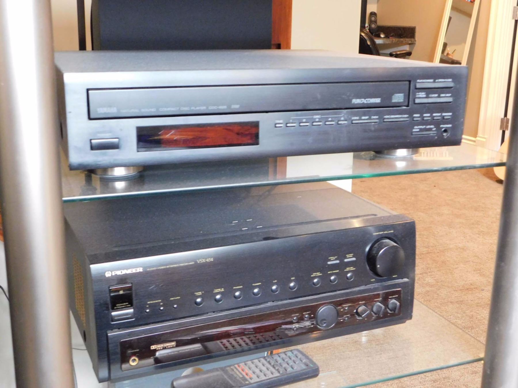 Full Home Theater Set (Hitachi DVD Player, Yamaha CD Player, Pioneer