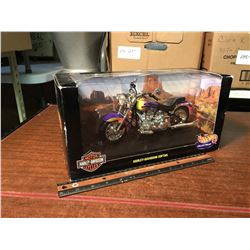 Hot Wheels Collectibles "Harley-Davidson Softail" 1:10 Motor Cycle Model (1999)