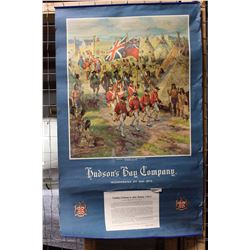 Hudsons Bay Advertisment Calender Page "Trading Ceremony At York Factory" By Adam Sherriff Scott