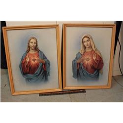 Pair of Framed Religious Prints