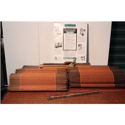 Wood Strip Tabble Runners (4) With  Wide Mouth Snap Lids