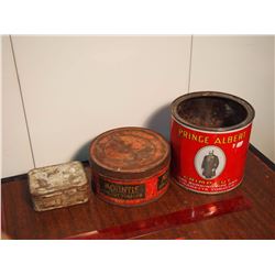 Lot Of Tobacco Tins (Repeater, Fringe Albert, Mountie) (3)