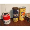 Image 4 : Lot Of Assorted Tins (Shortbread, Baking Powder, Repait Kits, Nabob, Imperial, Etc.)