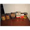 Image 1 : Lot Of Misc. Gas & Oil Tins (Esso, Delco, Gulf, Cil, Etc) (6)