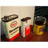 Image 5 : Lot Of Misc. Gas & Oil Tins (Esso, Delco, Gulf, Cil, Etc) (6)