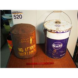 20-Liter Gulf Pail, Planter's Peanut Oil Pail