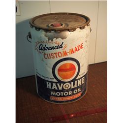 5-Gallon Havoline Motor Oil Pail