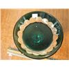 Image 2 : Glass Candy Dish, Green Accents