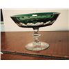 Image 3 : Glass Candy Dish, Green Accents