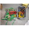 Image 1 : Garden Hose & Sprinker, Weed Whacker, & Misc. Extension Cords