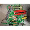 Image 2 : Garden Hose & Sprinker, Weed Whacker, & Misc. Extension Cords