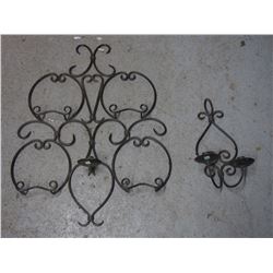 Wall-Mounted Candle Holders (2 Pieces)
