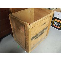 Wooden Montreal Cootons Limited Crate