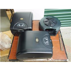 New, Unsued Bathroom Dispensors (Paper Towel (2), Toilet Paper)