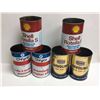 Image 1 : Lot 1 Litre Oil Cans (6) (Chryco, Texaco, Shell)