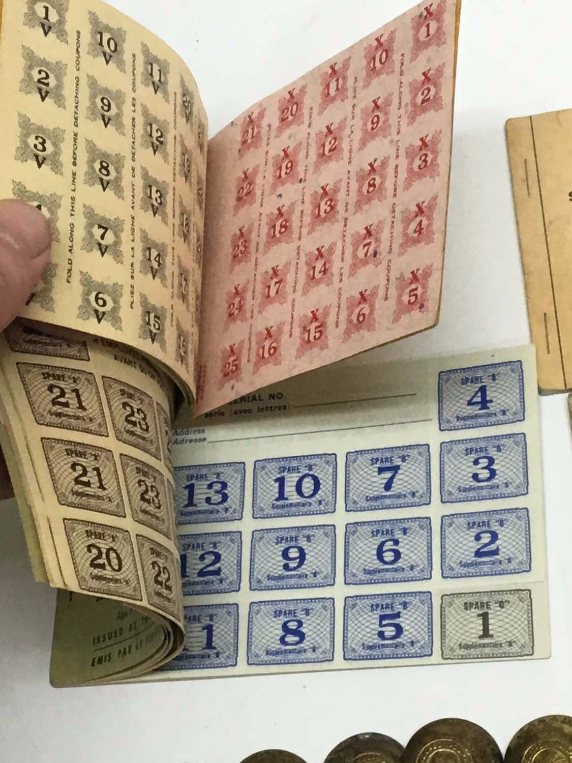 Canadian Ration Books Lot RCAF WW2 Canadian Buttons & Ration Books - Bodnarus Auctioneering