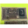 Image 2 : Lot (3) Nazi Germany Bank Notes, Paper Money