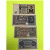 Image 1 : Lot (4) Nazi Germany Bank Notes, Paper Money