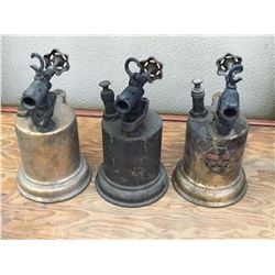 Lot (3) Antique Blow Torches