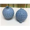 Image 4 : 2 Blue Lightening Rod Balls, Porcelain