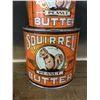Image 3 : Lot (2) Squirrel Peanut Butter Tins 48oz & 26oz